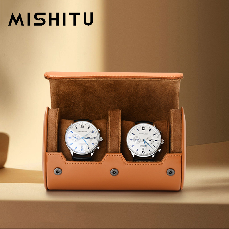Men Accessories For Travel - MISHITU 1/2/3-فتحة تخزين ساعات اليد لفة