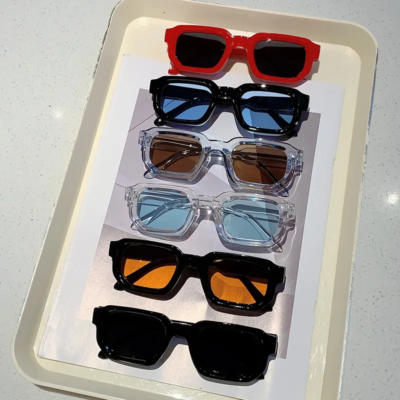 Men'S Accessories Glasses - نظارات شمسية بإطار مستطيل كلاسيكي للرجال