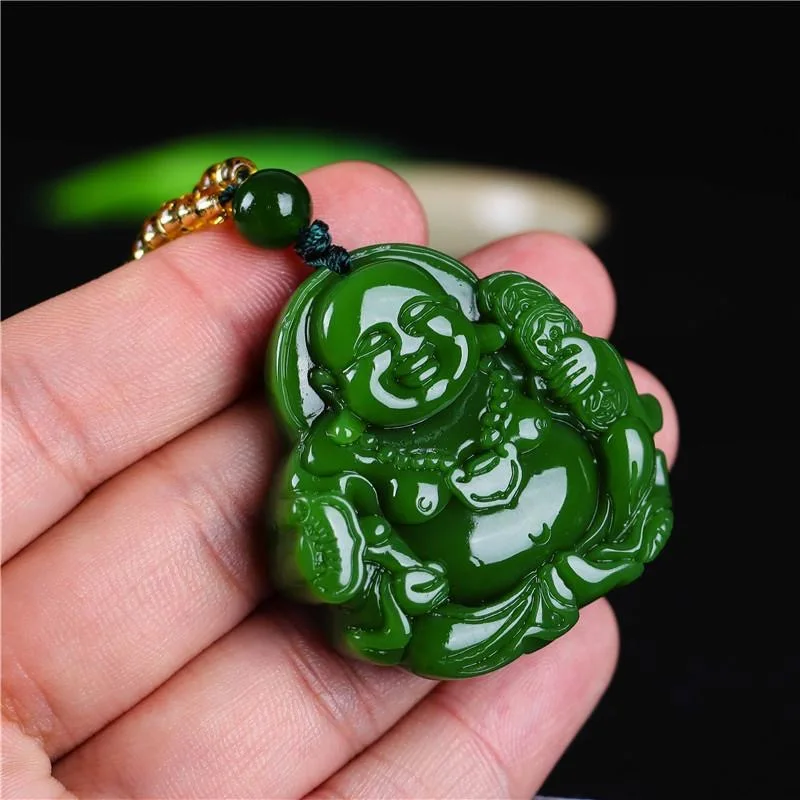 الصينية الأخضر اليشم Maitreya  - مراجعة Men Accessories For Gift وسعره