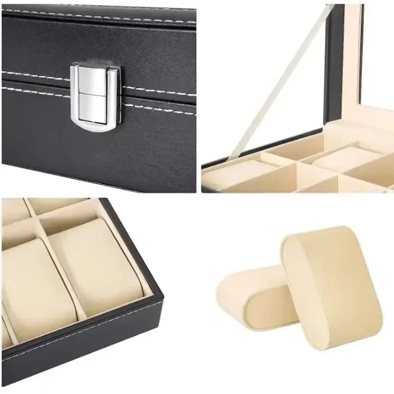 علبة تخزين ساعات مصنوعة من جلد - مراجعة Men Accessories Organiser وسعره