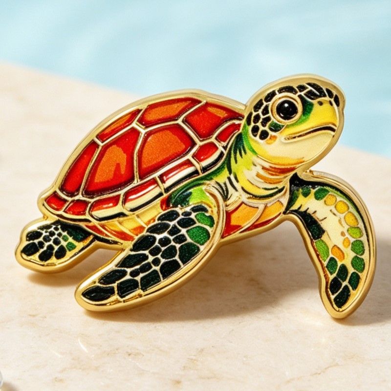 دبوس مينا بتصميم حيوانات المحي - مراجعة Lapel Pin Enamel وسعره