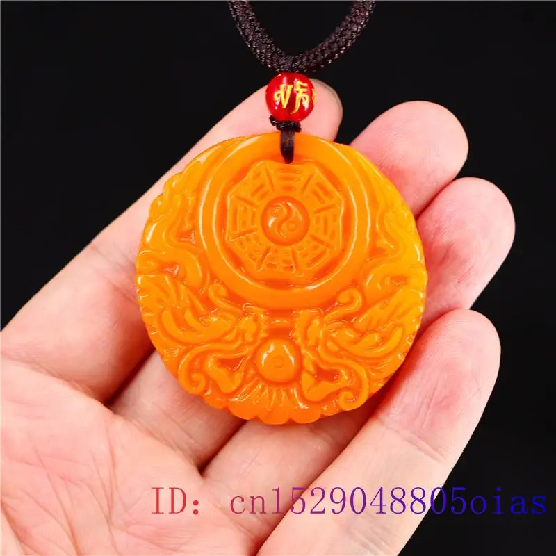 الأصفر اليشم قلادة على شكل تني - مراجعة Men Accessories For Gift وسعره