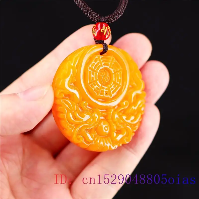 الأصفر اليشم قلادة على شكل تني - مراجعة Men Accessories For Gift وسعره