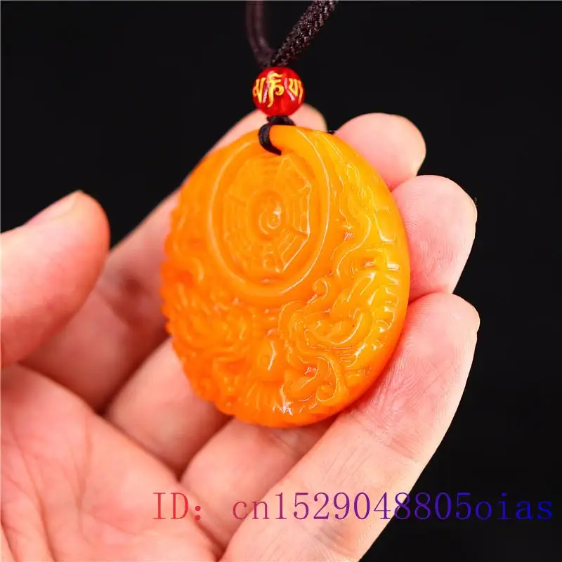 الأصفر اليشم قلادة على شكل تني - مراجعة Men Accessories For Gift وسعره