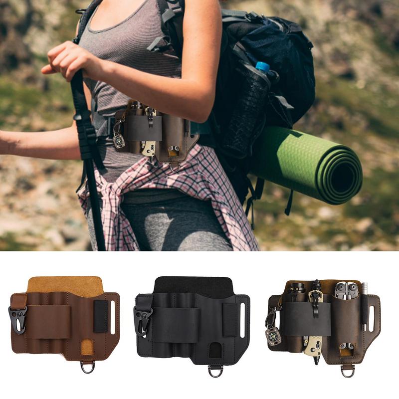 الرجال الجلود EDCs المنظم غمد  - مراجعة Men Accessories Organiser وسعره