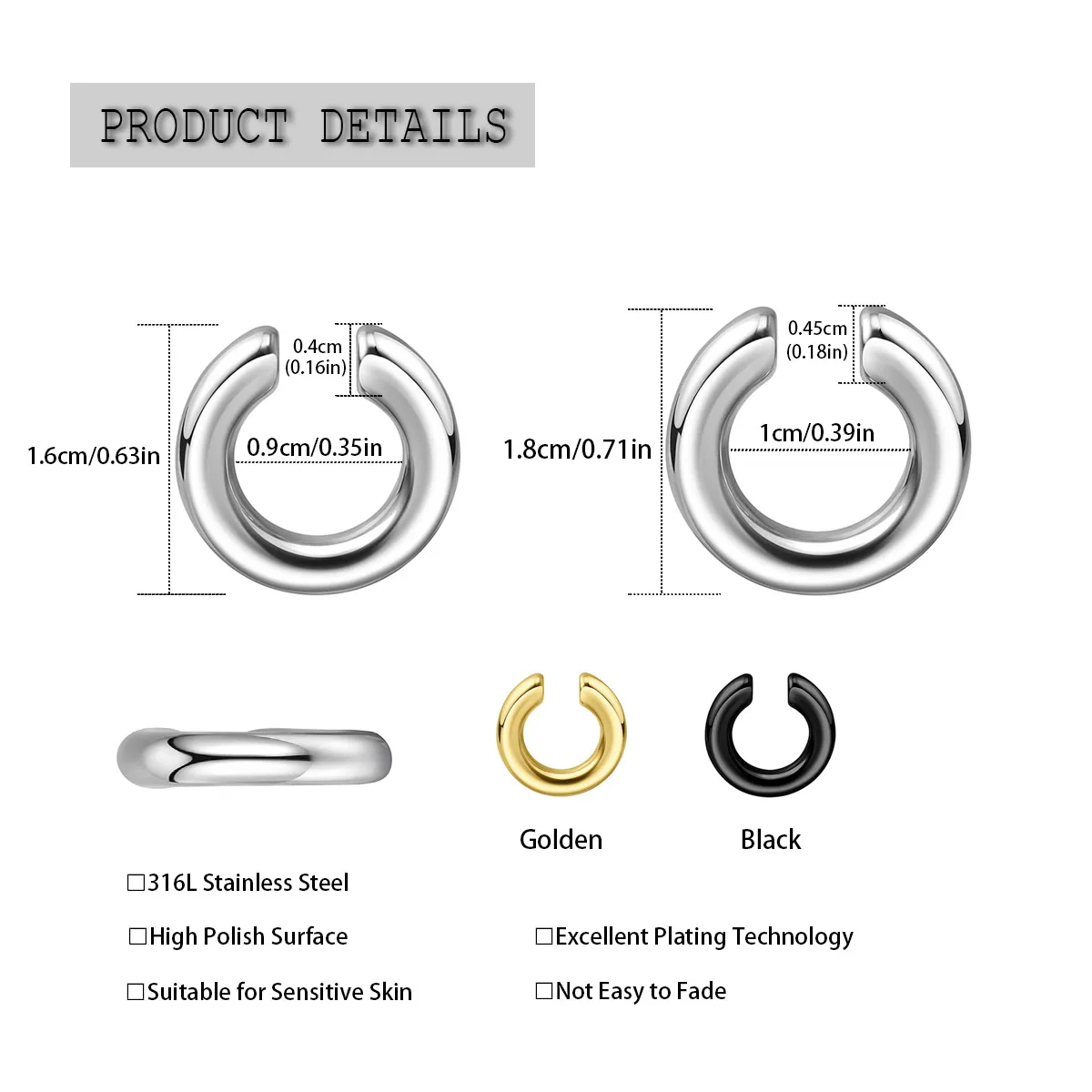 قطعة واحدة من حلقة الأنف المقل - مراجعة Men Accessories Ring وسعره