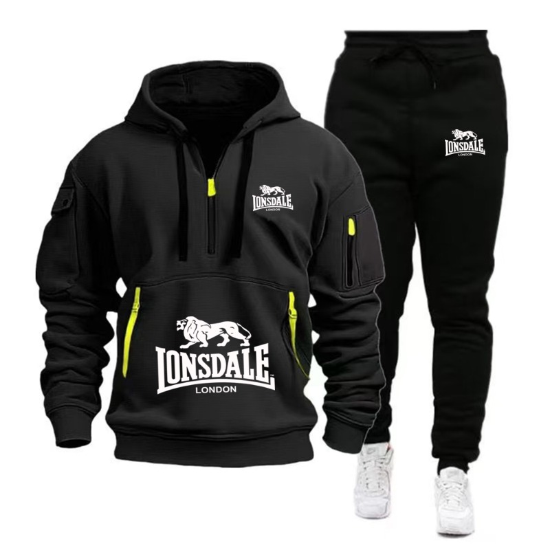 طقم هودي رجالي من LONSDALE بجي - مراجعة Men'S Accessories Pouch وسعره