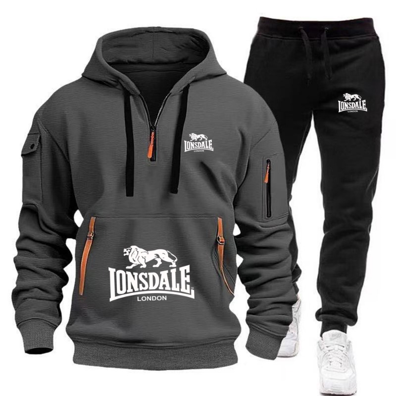 طقم هودي رجالي من LONSDALE بجي - مراجعة Men'S Accessories Pouch وسعره
