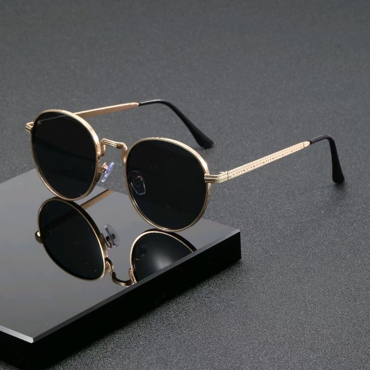 نظارات شمسية كلاسيكية دائرية ا - مراجعة Men'S Accessories Glasses وسعره